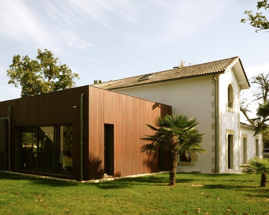 Extension bois maison ancienne